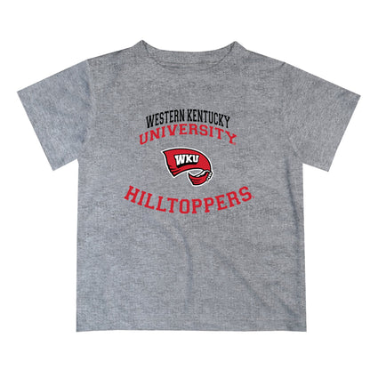 Western Kentucky Hilltoppers Vive La Fete Boys Game Day V1 Heather Gray Short Sleeve Tee Shirt