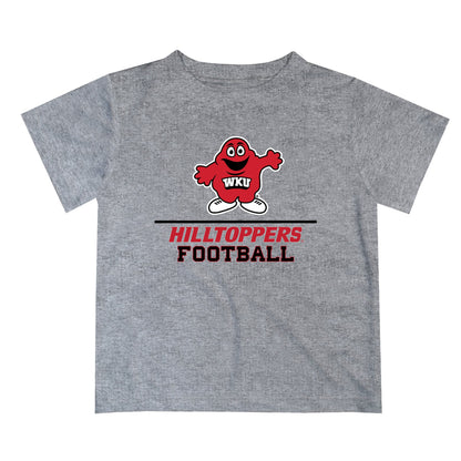 Western Kentucky Hilltoppers Vive La Fete Football V1 Heather Gray Short Sleeve Tee Shirt