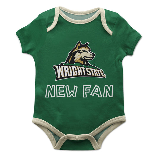 Wright State Raiders Infant Game Day Green Short Sleeve One Piece Jumpsuit by Vive La Fete