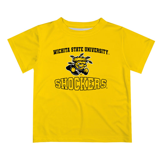 Wichita State Shockers WSU Vive La Fete Boys Game Day V3 Yellow Short Sleeve Tee Shirt