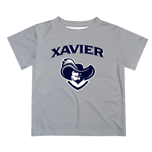Xavier University Musketeers Vive La Fete Boys Game Day V2 Gray Short Sleeve Tee Shirt