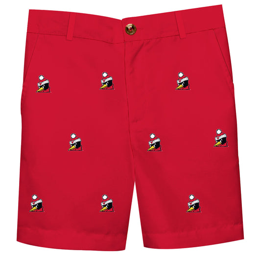 Youngstown State University Penguins Boys Game Day Red Structured Shorts