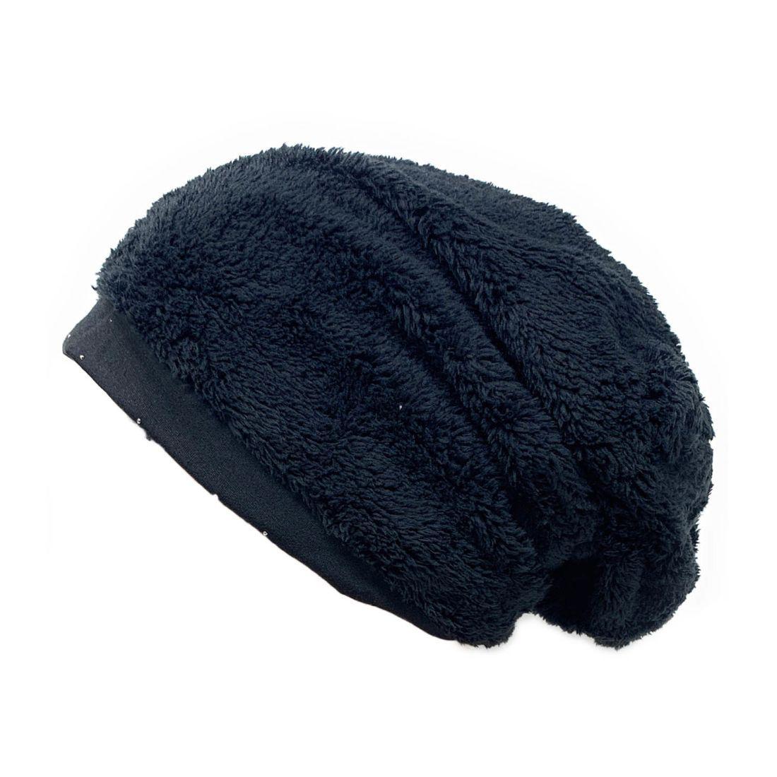 Empire Cove Stud Beanie with Fleece Winter Warm Womens Hats-UNCATEGORIZED-Empire Cove-Black-Casaba Shop
