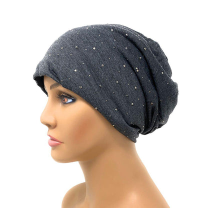 Empire Cove Stud Beanie with Fleece Winter Warm Womens Hats-UNCATEGORIZED-Empire Cove-Black-Casaba Shop