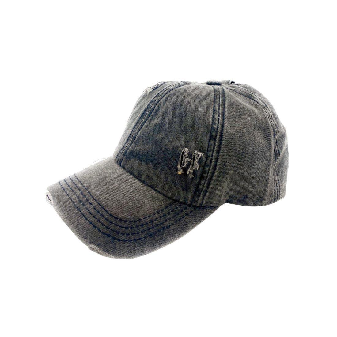 Empire Cove Womens Distressed Washed Ponytail Caps Hats Vintage Relaxed Fit-Campus-Wardrobe
