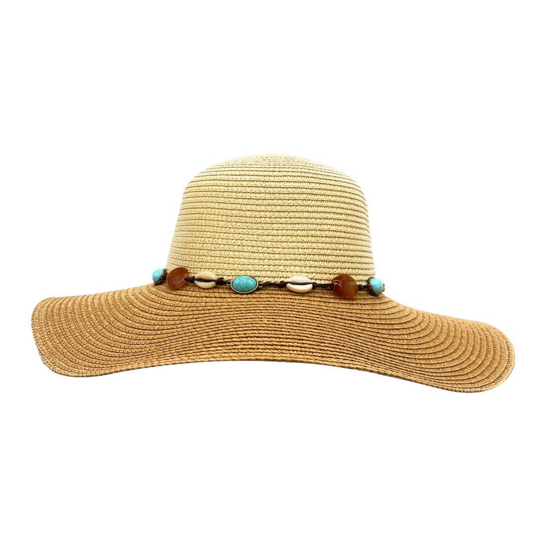 Empire Cove Womens Wide Brim Straw Hat Floppy Sun Hat Panama Fedora Summer