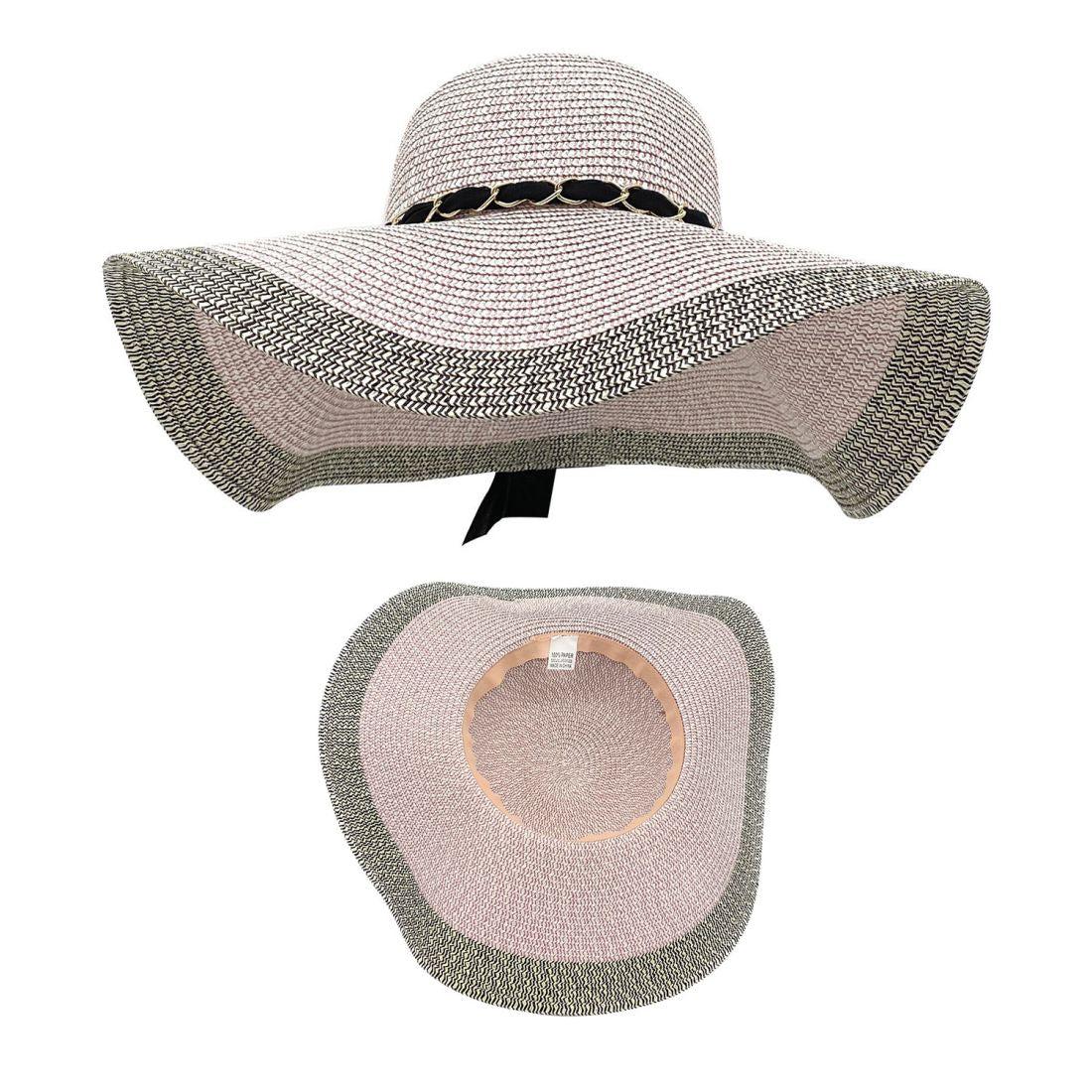 Empire Cove Womens Wide Brim Straw Hat Floppy Sun Hat Panama Fedora Summer