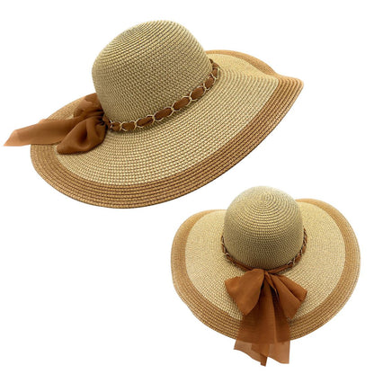 Empire Cove Womens Wide Brim Straw Hat Floppy Sun Hat Panama Fedora Summer