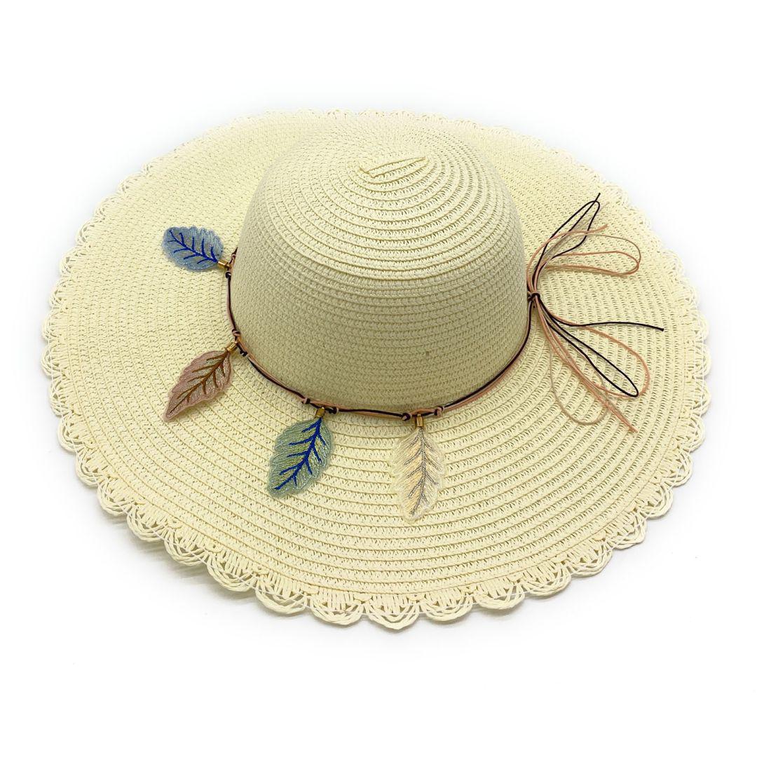 Empire Cove Womens Wide Brim Straw Hat Floppy Sun Hat Panama Fedora Summer