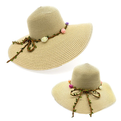 Empire Cove Womens Wide Brim Straw Hat Floppy Sun Hat Panama Fedora Summer