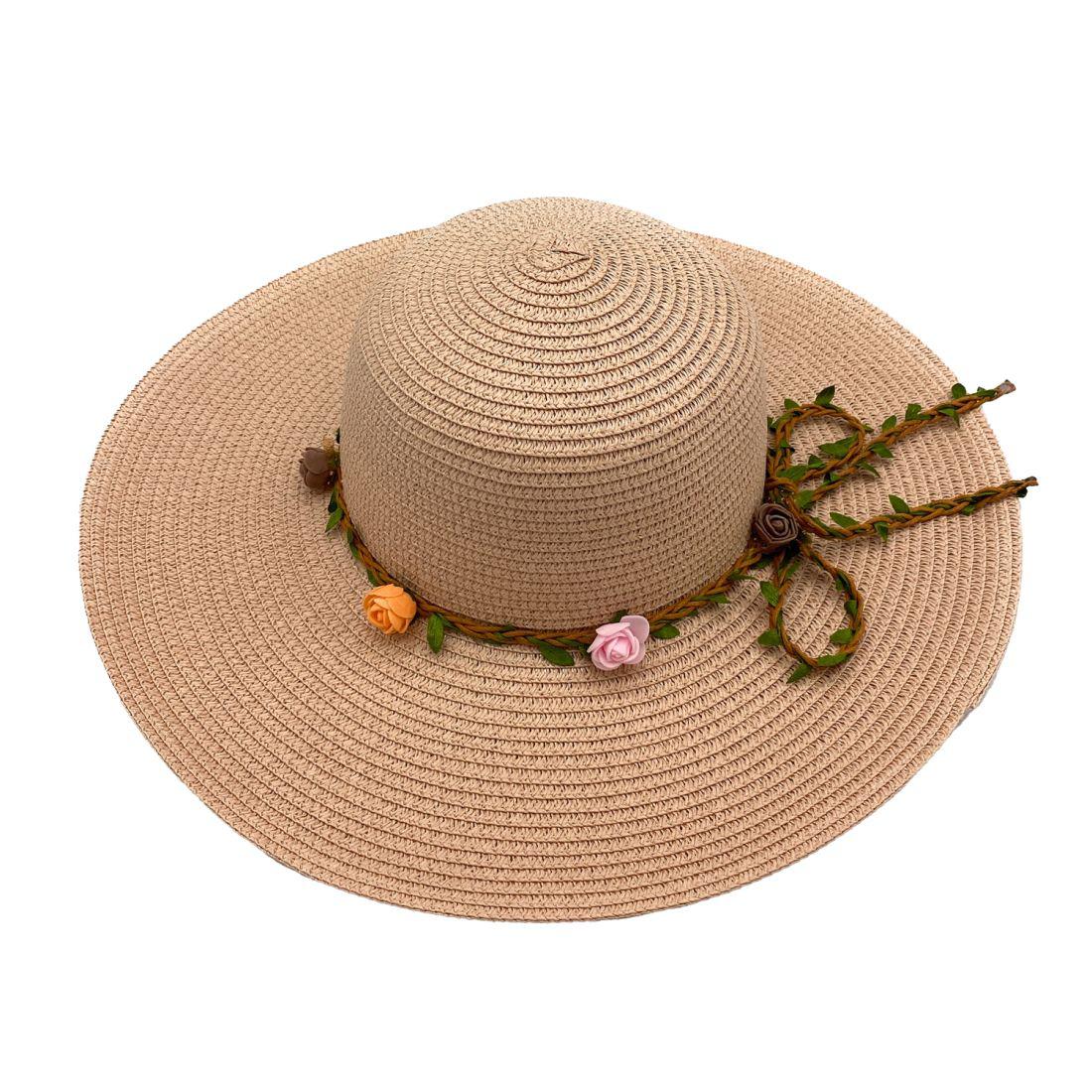 Empire Cove Womens Wide Brim Straw Hat Floppy Sun Hat Panama Fedora Summer