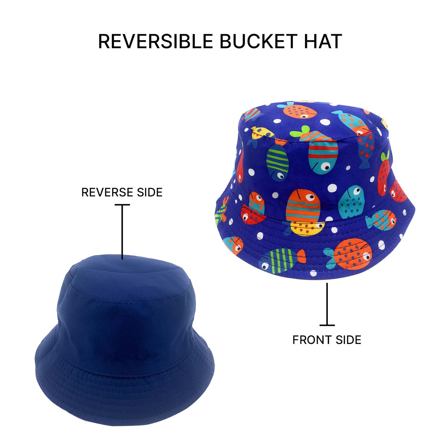 Empire Cove Kids Fun Prints Bucket Hat Fisherman Cap Girls Boys Summer Beach-Casaba Shop