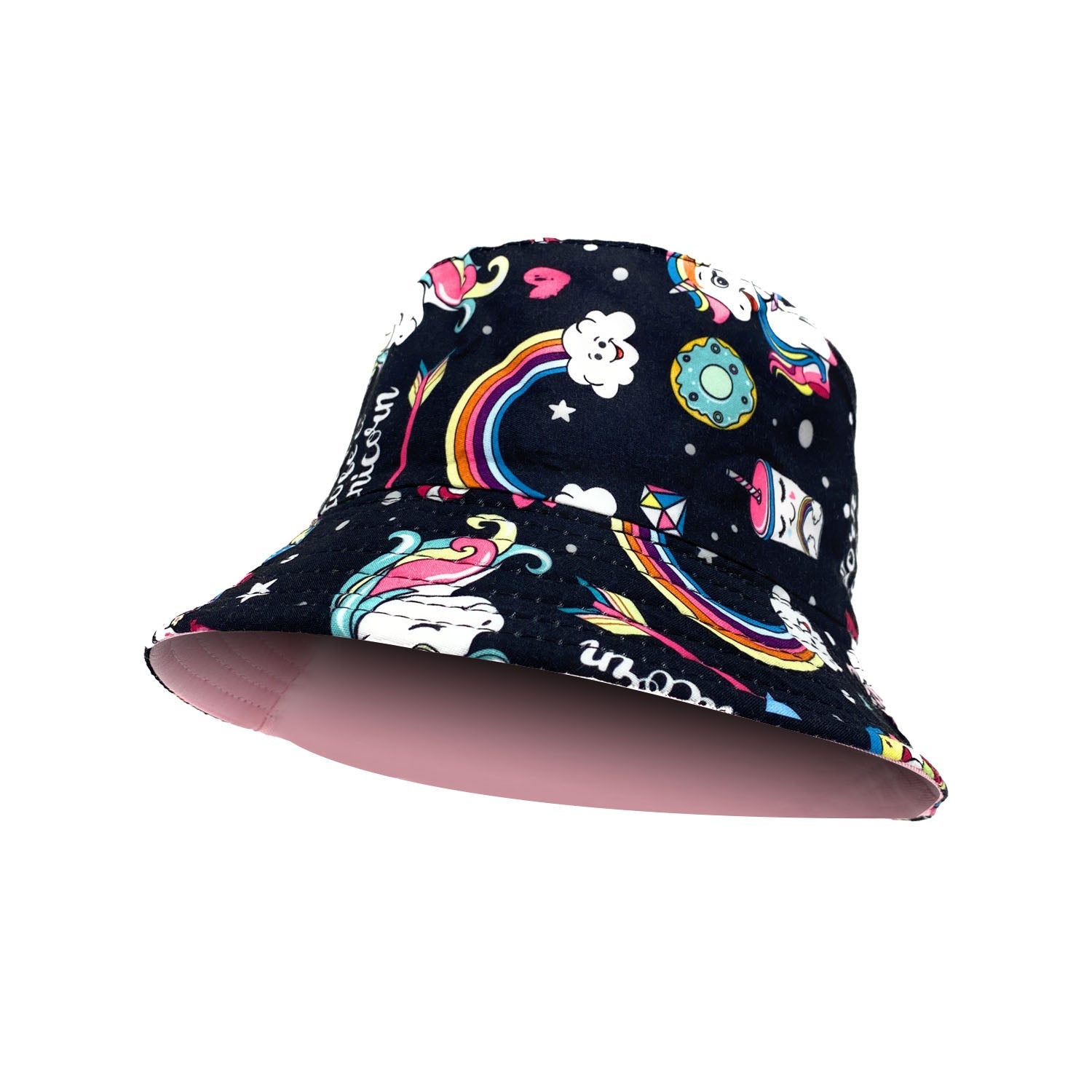 Empire Cove Kids Bucket Hat Reversible Fisherman Cap Girls Summer Dessert, Girl's, Size: One Size
