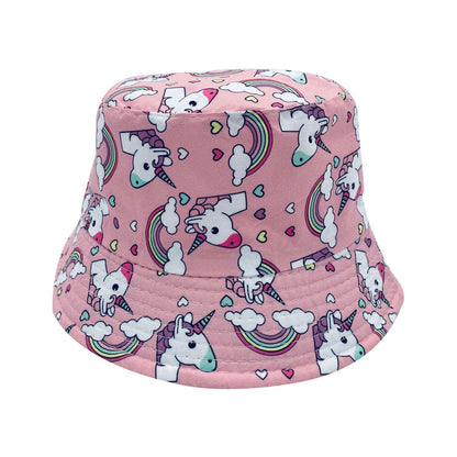 Empire Cove Kids Unicorns Bucket Hat Reversible Fisherman Cap Girls Summer Beach-Casaba Shop