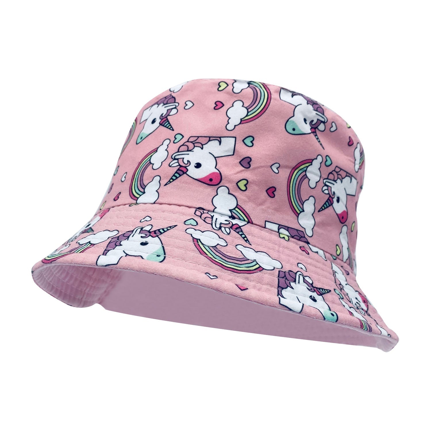 Empire Cove Kids Bucket Hat Reversible Fisherman Cap Girls Unicorn Rainbow, Girl's, Size: One Size