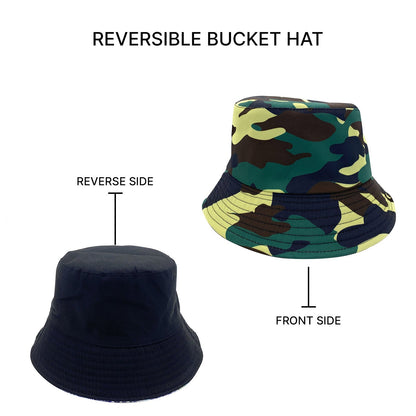 Empire Cove Camo Camouflage Print Bucket Hat Reversible Military Fisherman Cap-Casaba Shop