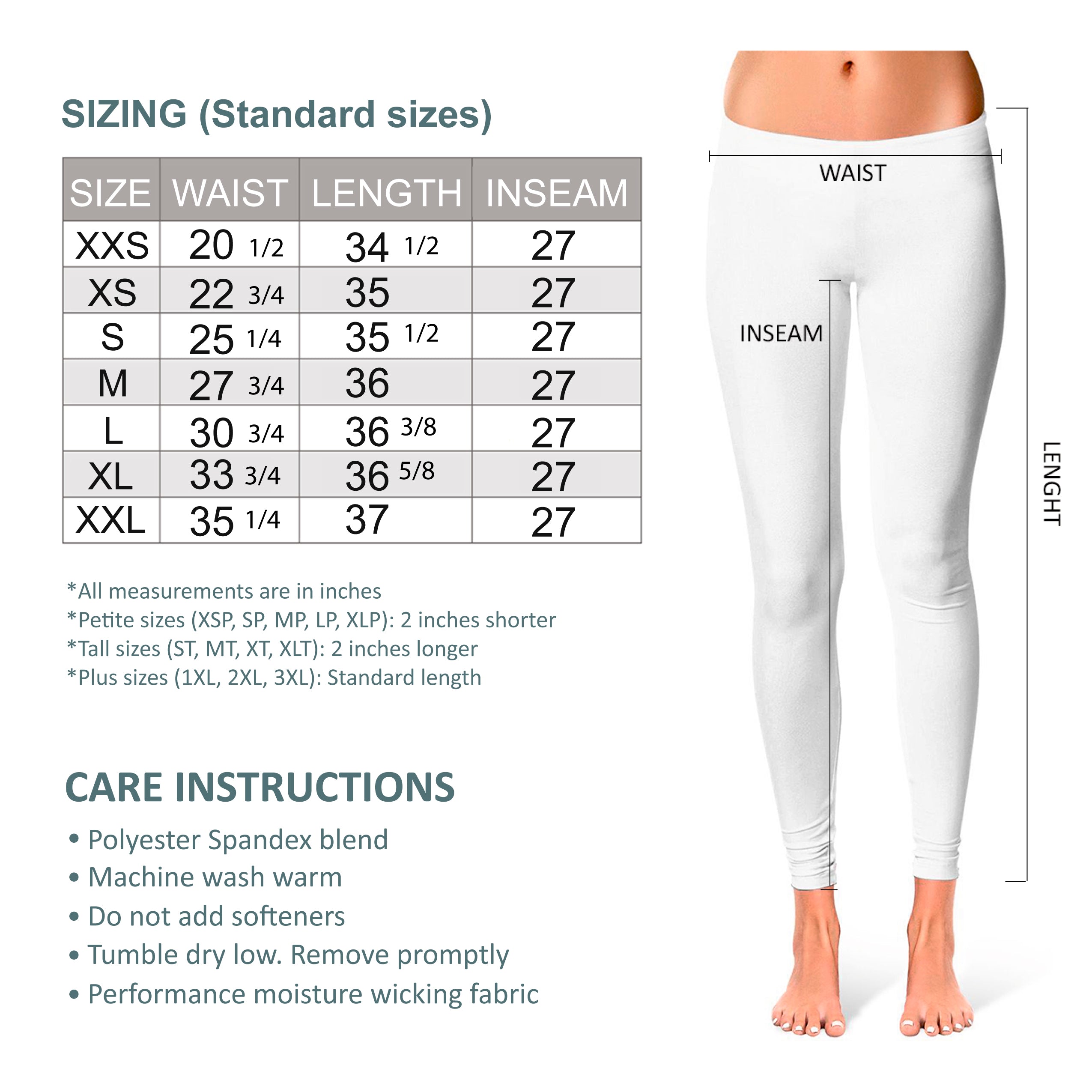 Nike legging size chart hot sale