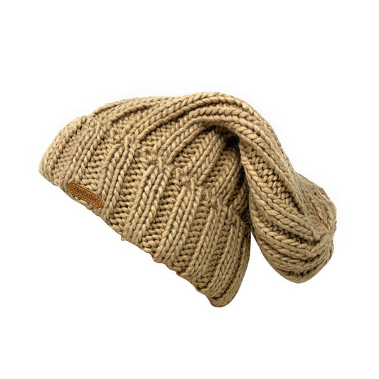 Empire Cove Cable Knit Long Beanie Braided Slouch Cuffed Womens Winter Warm-UNCATEGORIZED-Empire Cove-Khaki-Casaba Shop