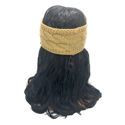 Empire Cove Reversible Headband Beanie Womens Winter Warm Solid Cable Knit-UNCATEGORIZED-Empire Cove-Royal-Casaba Shop
