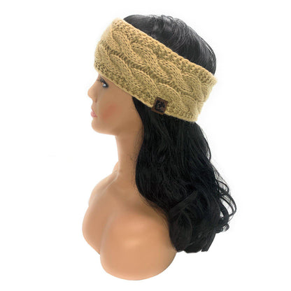 Empire Cove Reversible Headband Beanie Womens Winter Warm Solid Cable Knit-UNCATEGORIZED-Empire Cove-Mustard-Casaba Shop