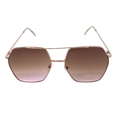 Empire Cove Polygon Sunglasses Metal Frame Classic Gradient Shades UV Protection
