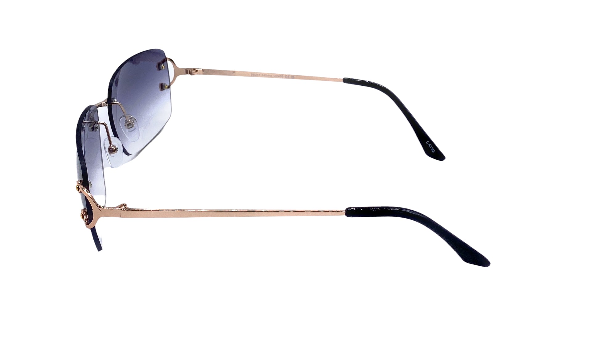Empire Cove Rimless Sunglasses Gradient Square Retro Frameless UV Protection