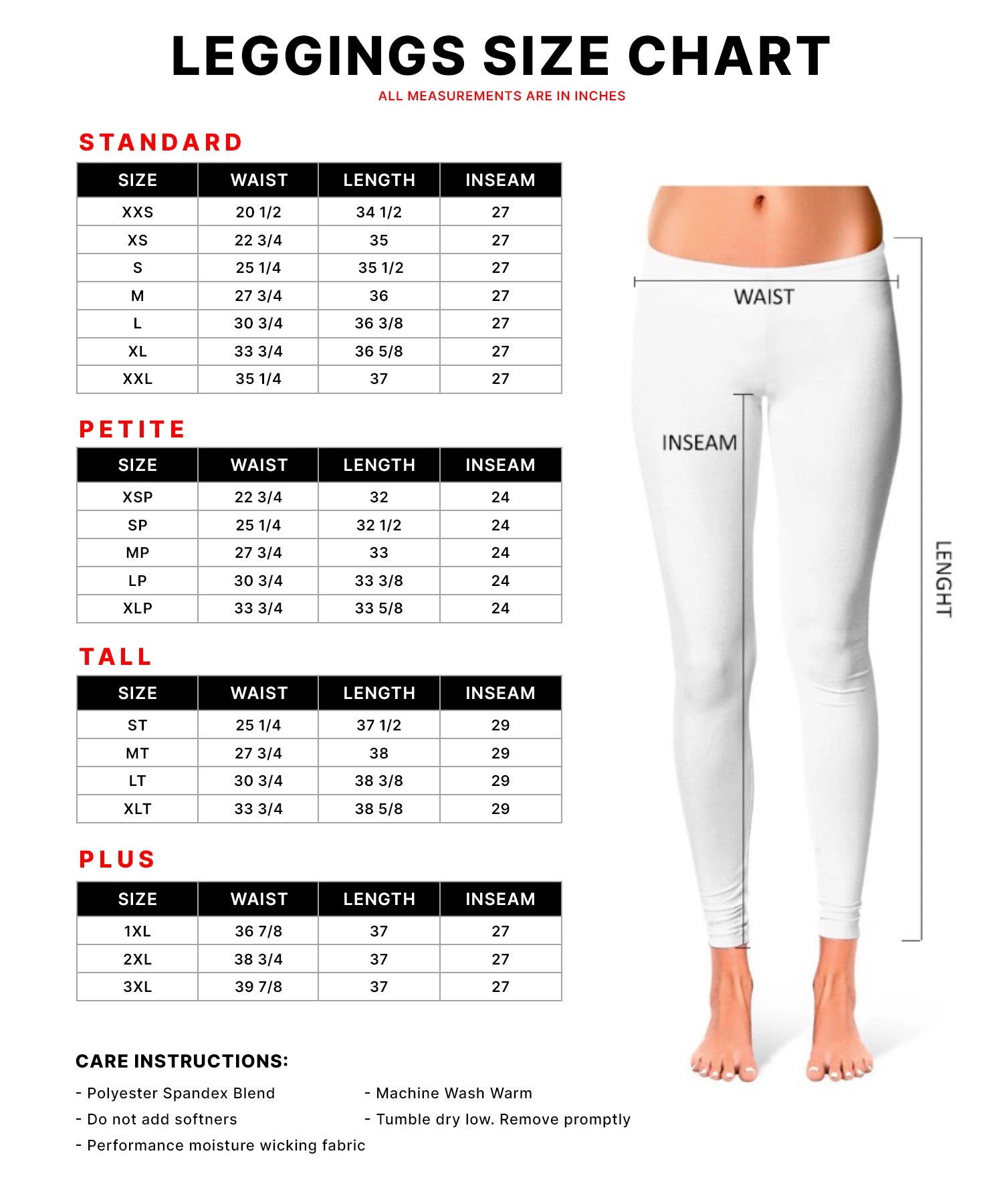 Womens Size Guide - Muscle Nation