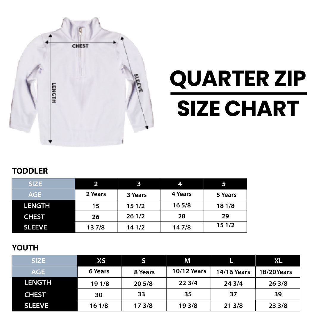 United States Military Academy Logo Stripes Black Quarter Zip Pullover