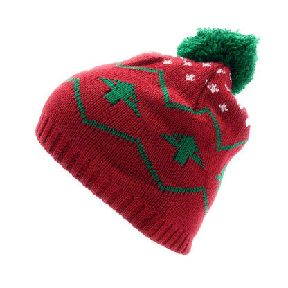 Empire Cove Winter Holiday Christmas Beanie with Yarn Pom Pom Holiday Gifts-Beanies-Empire Cove-Ho Ho Ho-Casaba Shop