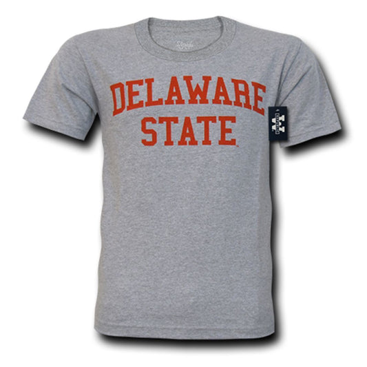 DSU Delaware State University Game Day T-Shirt Heather Grey-Campus-Wardrobe