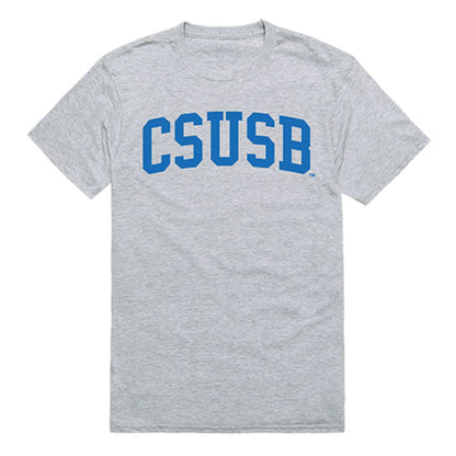CSUSB Cal State University San Bernardino Game Day T-Shirt Heather Grey-Campus-Wardrobe