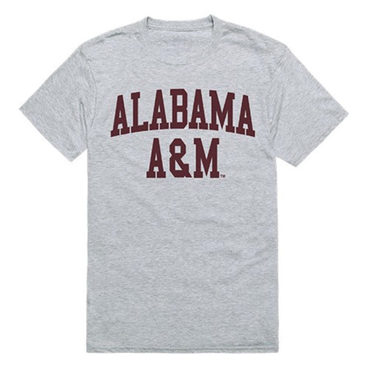 AAMU Alabama A&M University Mens Game Day Tee T-Shirt Heather Grey-Campus-Wardrobe