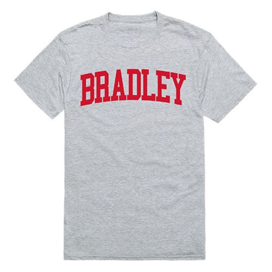 Bradley University Mens Game Day Tee T-Shirt Heather Grey-Campus-Wardrobe