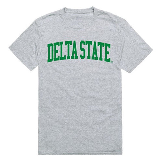 DSU Delta State University Mens Game Day Tee T-Shirt Heather Grey-Campus-Wardrobe