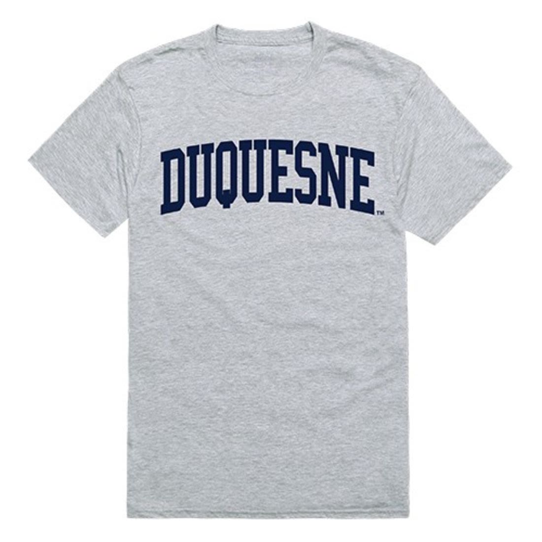 Duquesne University Mens Game Day Tee T-Shirt Heather Grey-Campus-Wardrobe