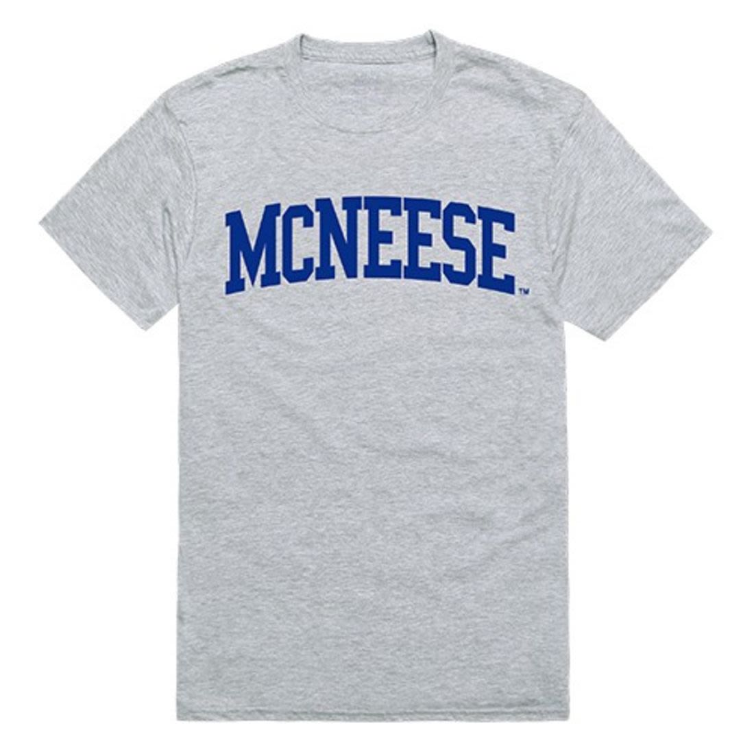 McNeese State University Mens Game Day Tee T-Shirt Heather Grey-Campus-Wardrobe