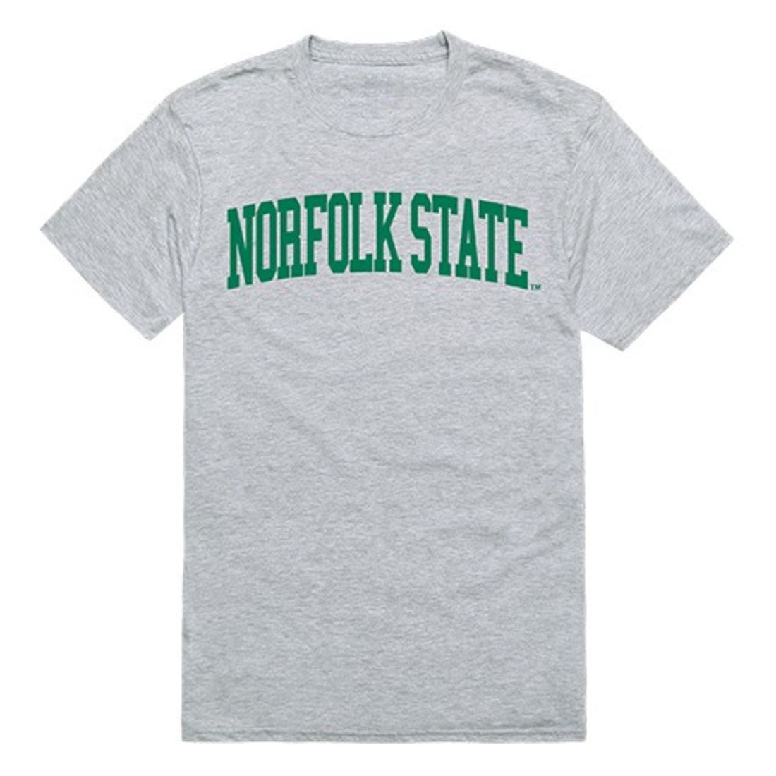 NSU Norfolk State University Mens Game Day Tee T-Shirt Heather Grey-Campus-Wardrobe