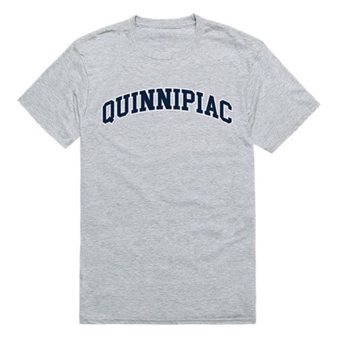 QU Quinnipiac University Mens Game Day Tee T-Shirt Heather Grey-Campus-Wardrobe