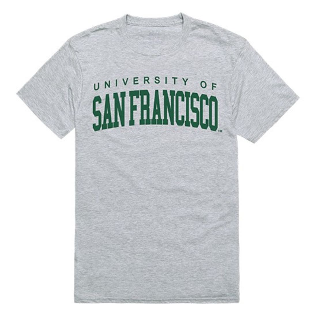 USFCA University of San Francisco Mens Game Day Tee T-Shirt Heather Grey-Campus-Wardrobe