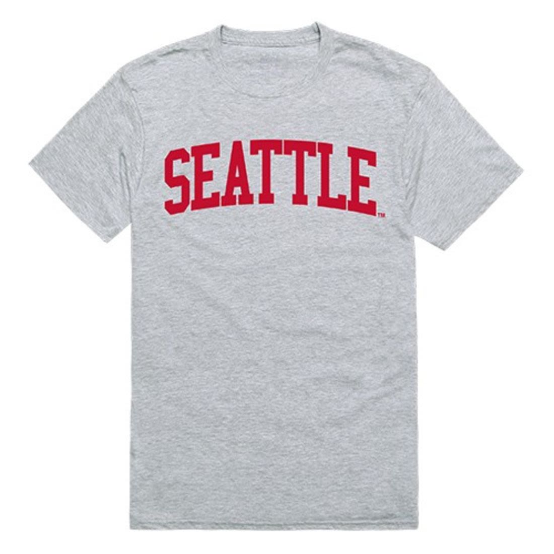 Seattle University Mens Game Day Tee T-Shirt Heather Grey-Campus-Wardrobe