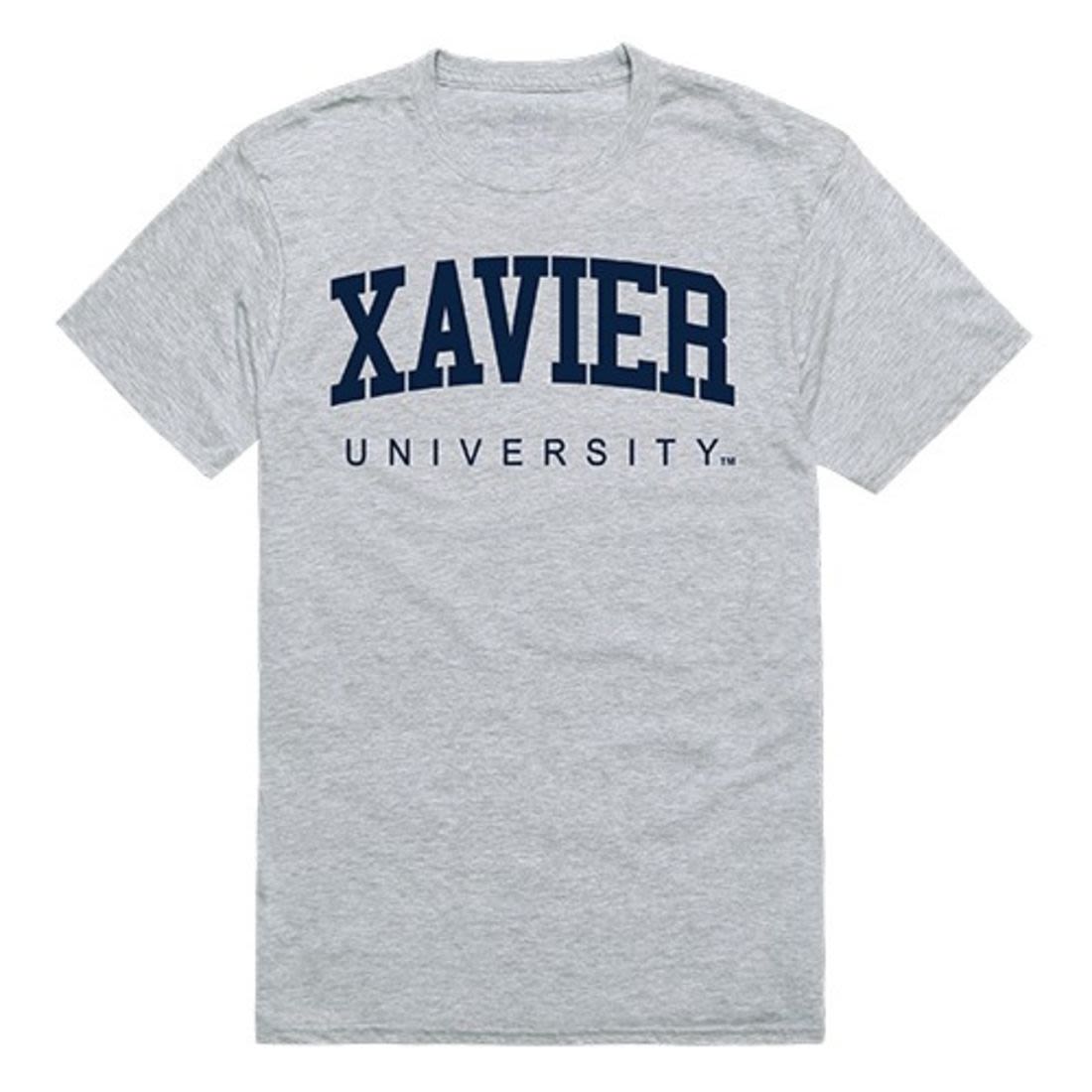 Xavier University Mens Game Day Tee T-Shirt Heather Grey-Campus-Wardrobe