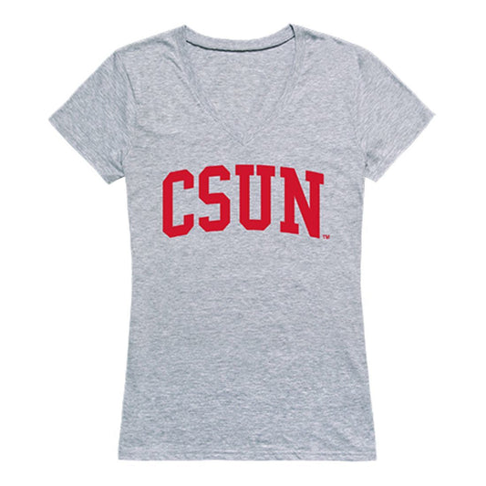 CSUN California State University Northridge Game Day Women's T-Shirt Heather Grey-Campus-Wardrobe