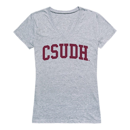 CSUDH California State University Dominguez Hills Game Day Women's Tee T-Shirt Heather Grey-Campus-Wardrobe