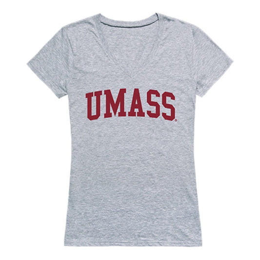 UMass University of Massachusetts Amherst Game Day Women's Tee T-Shirt Heather Grey-Campus-Wardrobe