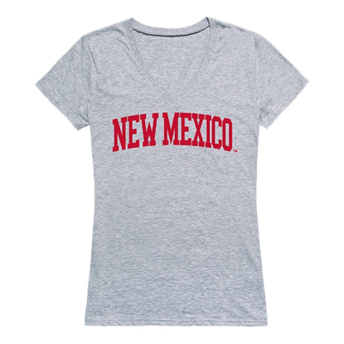 UNM University of New Mexico Game Day Women's Tee T-Shirt Heather Grey-Campus-Wardrobe