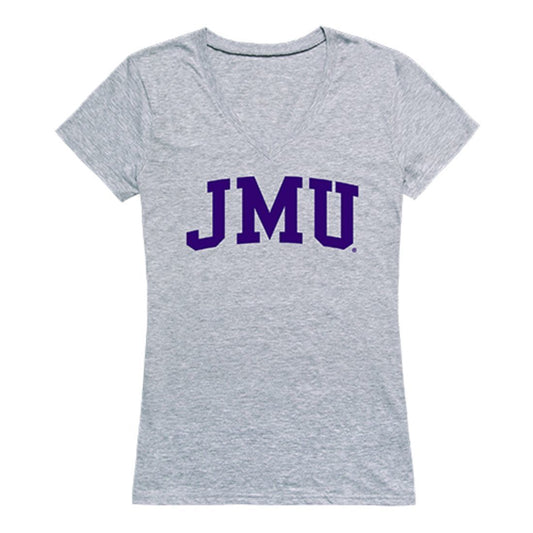 JMU James Madison University Foundation Game Day Women's Tee T-Shirt Heather Grey-Campus-Wardrobe