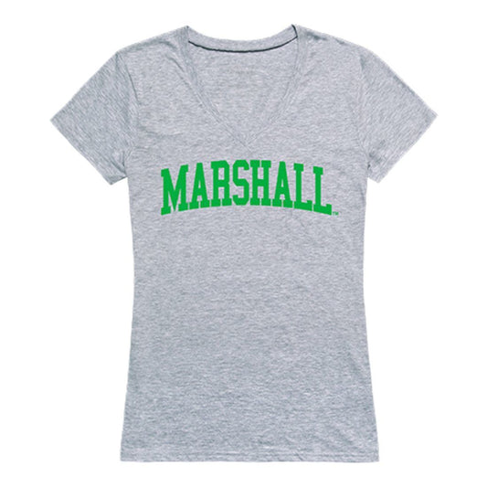 Marshall University Game Day Women's Tee T-Shirt Heather Grey-Campus-Wardrobe