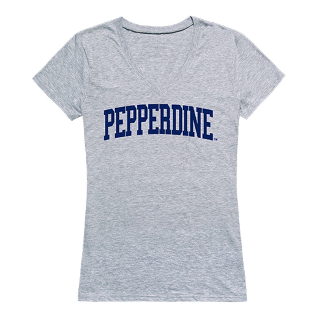 Pepperdine University Game Day Women's Tee T-Shirt Heather Grey-Campus-Wardrobe
