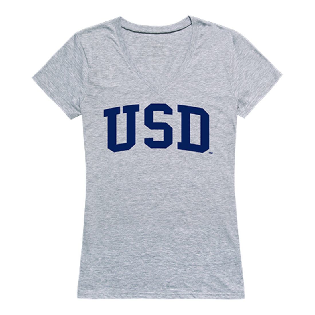 University of San Diego Game Day Women's Tee T-Shirt Heather Grey-Campus-Wardrobe