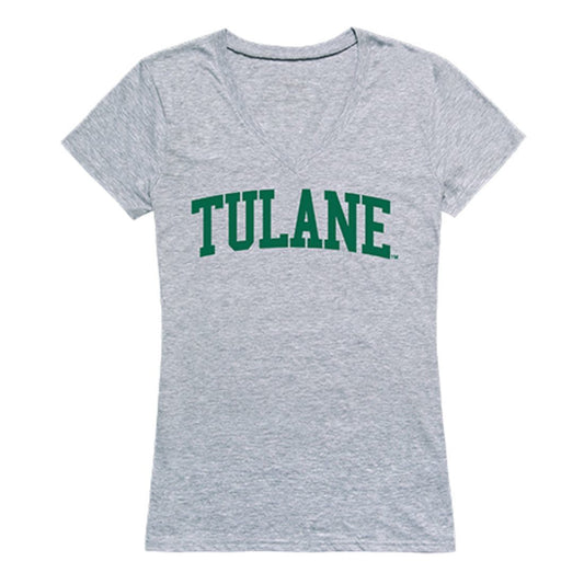 Tulane University Game Day Women's Tee T-Shirt Heather Grey-Campus-Wardrobe
